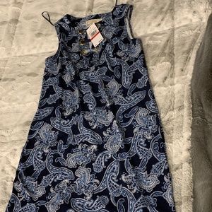 Paisley navy blue Michael Kors dress